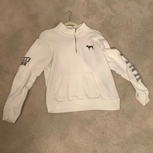 victoria’s Secret pink white sweatshirt